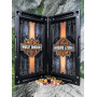 Нарди з дерева та гартованого скла в стилі Harley-Davidson
