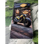 Нарди з дерева та гартованого скла в стилі Harley-Davidson
