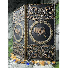 Нарды из дерева, знак зодиака Телец 32х64 Нарды из дерева, знак зодиака Телец 32х64