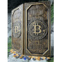 Нарди «Bitcoin» – дерев’яна настільна гра з символікою криптовалюти  32х68