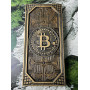 Нарди «Bitcoin» – дерев’яна настільна гра з символікою криптовалюти  32х68